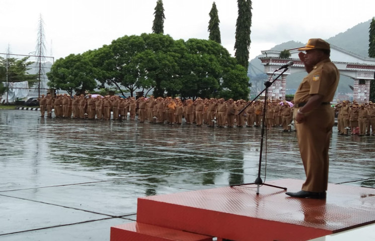 Asisten Soroti Sejumlah Kepala SKPD Kerap Bolos Apel Pagi
